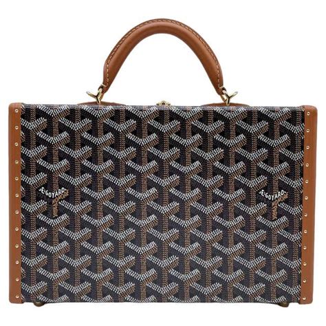 goyard cassette trunk bag|goyard alto hatbox trunk bag.